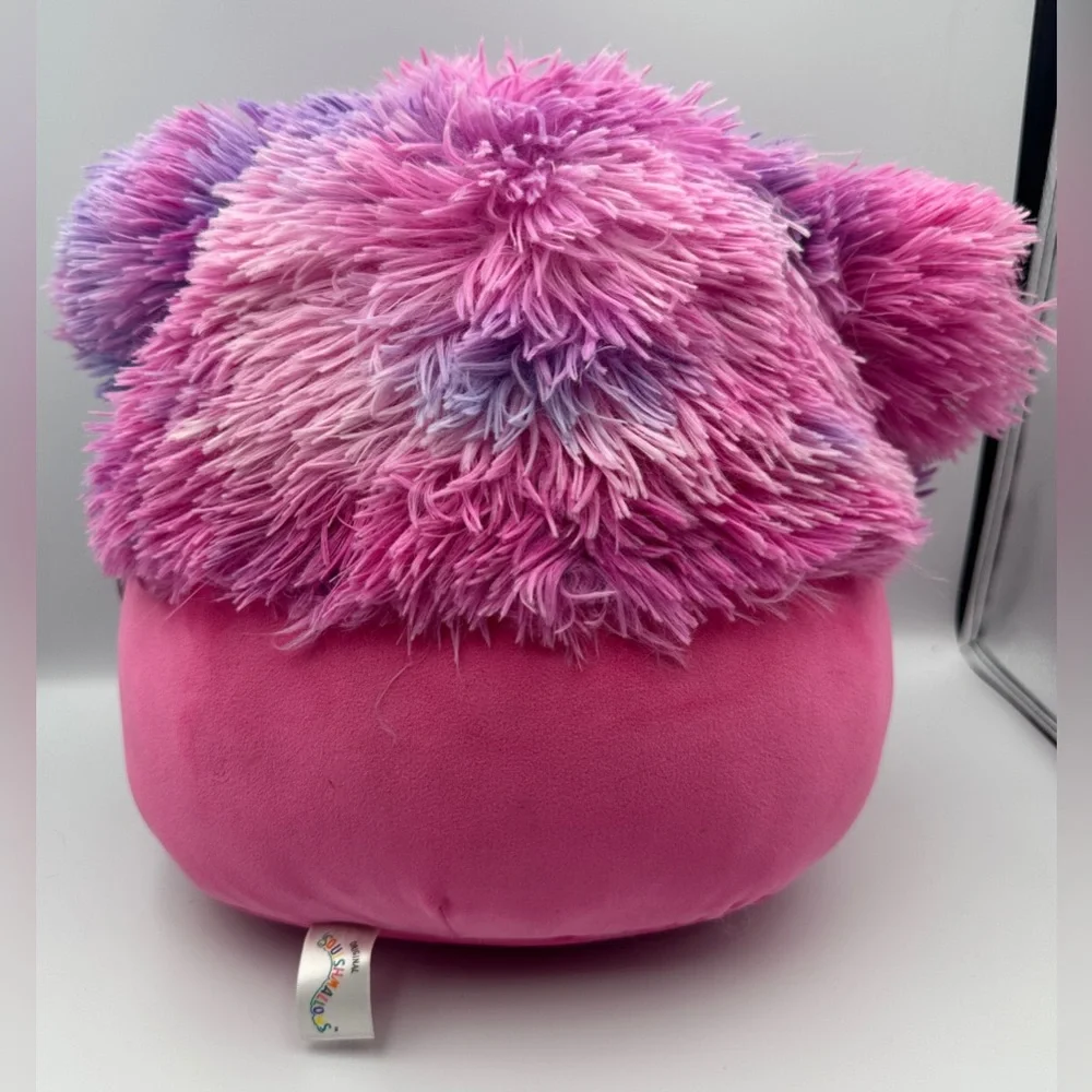 Squishmallows Original 14-Inch Woxie Magenta Bigfoot with Tie-Dye Mane Yeti NWT
